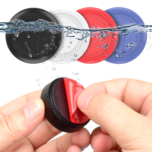 4Pcs Set Waterproof AirTag Holder Adhesive Sticker Protective Case Compatible with Apple Airtag