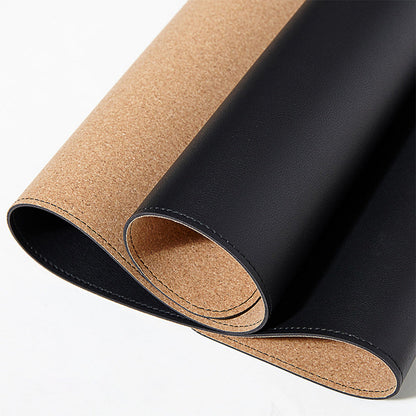 PU Leather Desk Mat Protector Non-Slip Mouse Mat Water Resistant Desk Blotter Pad for Office and Home Black