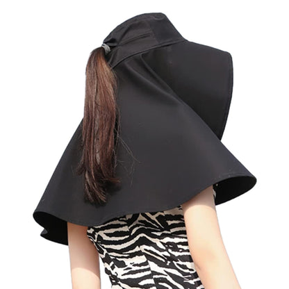 Sun Hats Wide Brim Fishing Hat UV Protection Bucket Hats Black