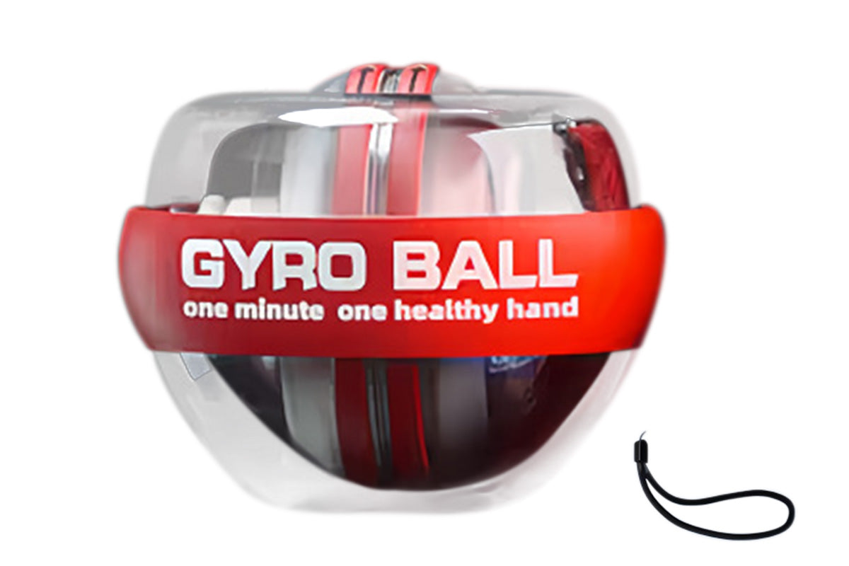 LED Wrist Ball Trainer Auto-Start Wrist Strengthener Gyroscopic Forearm Exerciser Gyro Ball for Strengthen Arms Muscles Wrist-Red