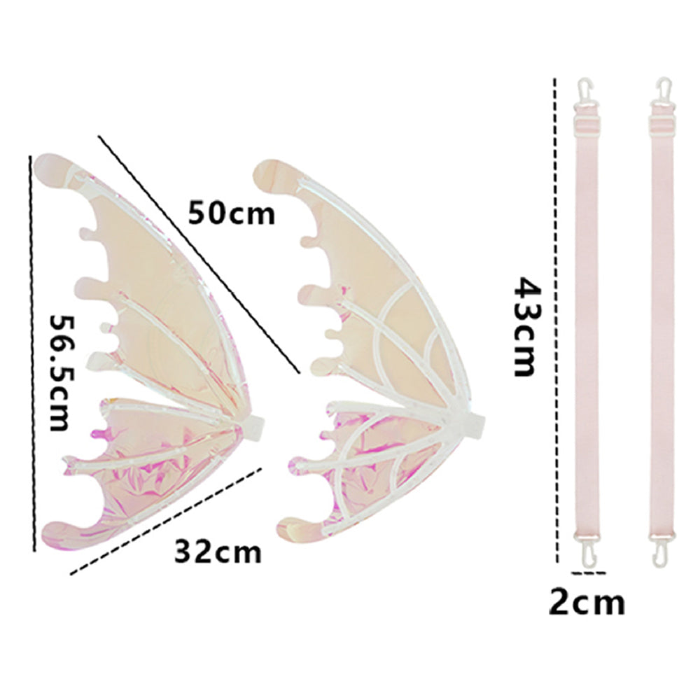 Electric Butterfly Wings LED Luminous Elf Wings with Music Glowing Shiny Dress Up Props
