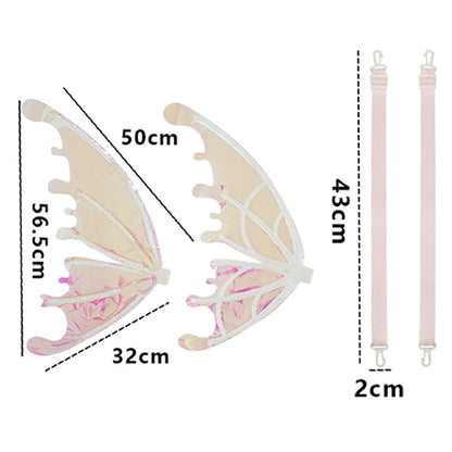Electric Butterfly Wings LED Luminous Elf Wings with Music Glowing Shiny Dress Up Props