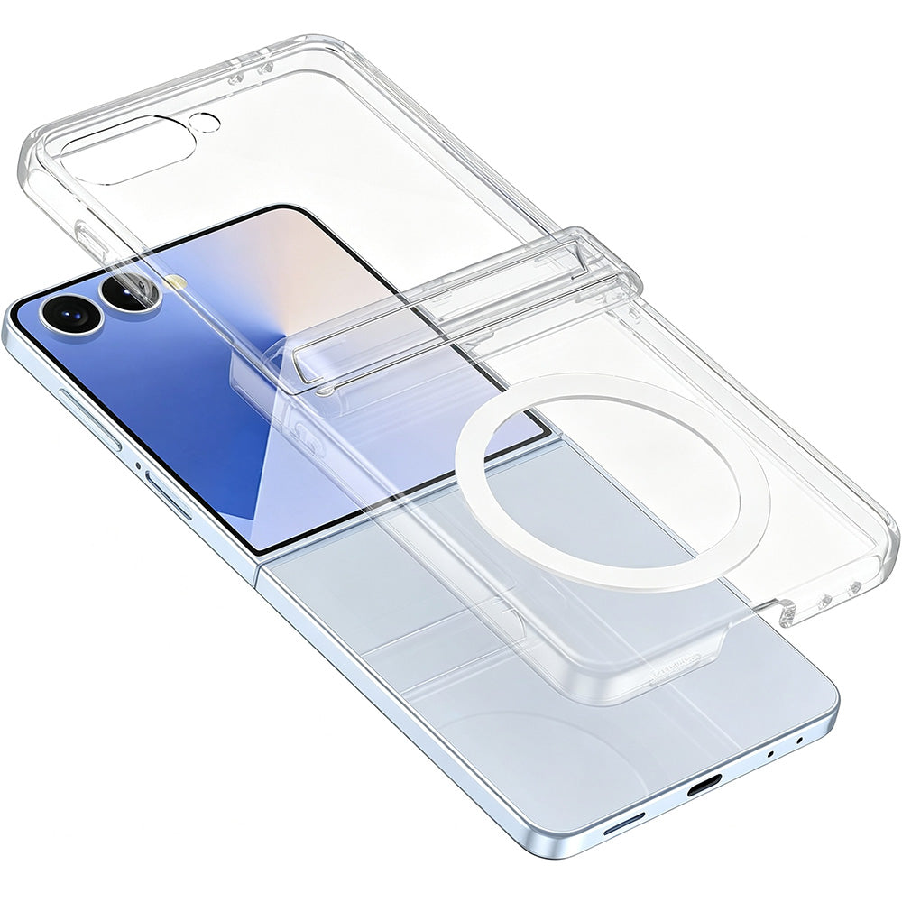 Case and Screen Protector for Samsung Galaxy Z Flip 8- Clear