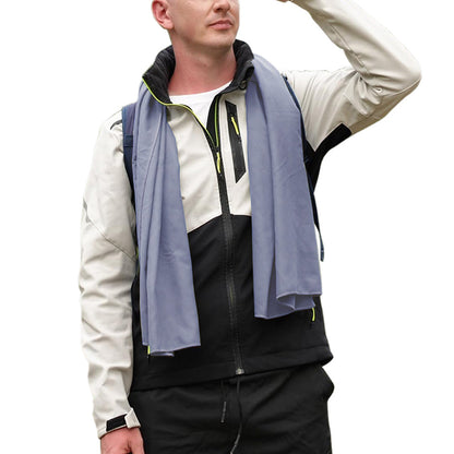 3Pcs Set Microfiber Beach Towels Quick-Dry Beach Swimming Towel for Travel Fitness Outdoor Activities Purple