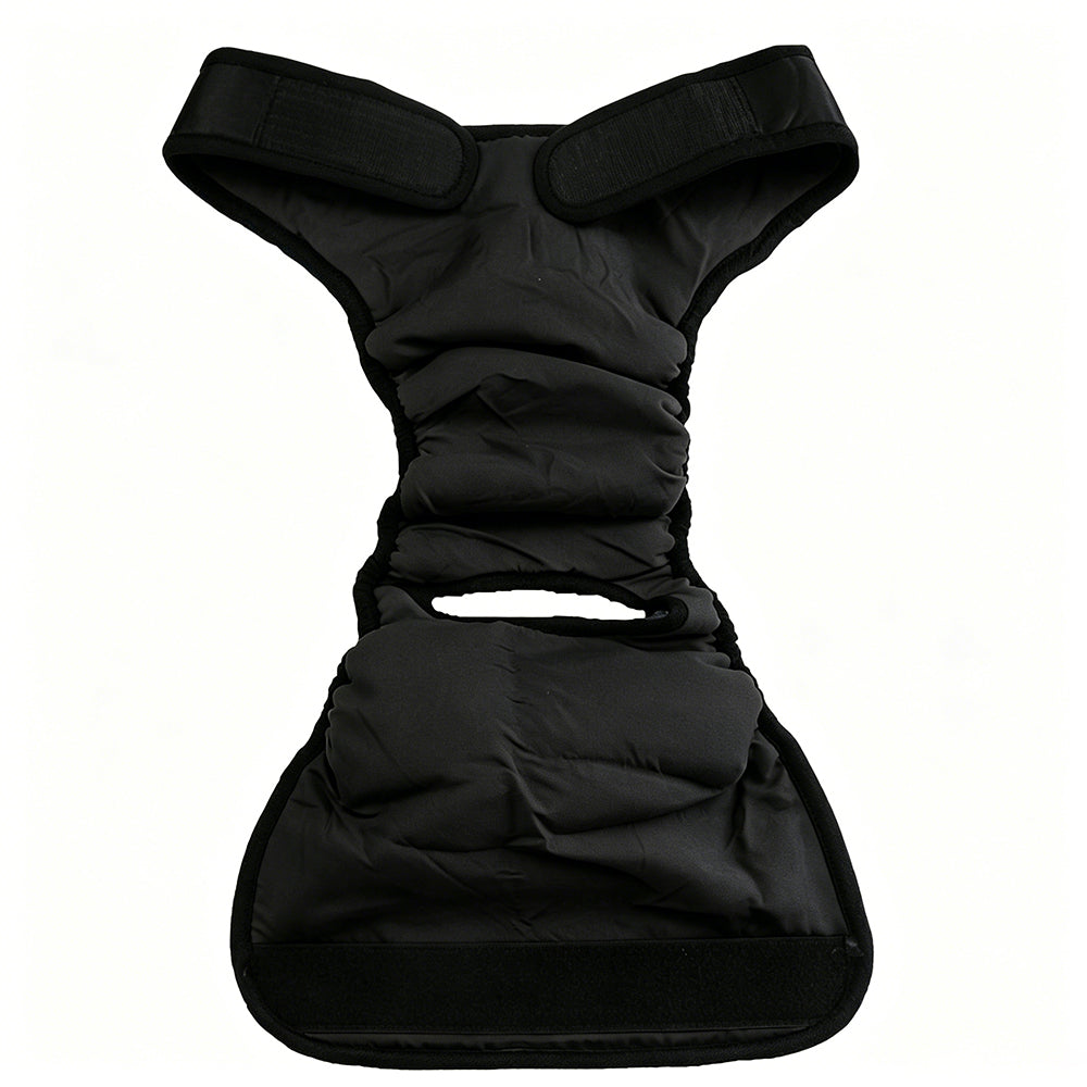 Reusable Dog Diapers Cotton Washable Doggie Diapers-Black