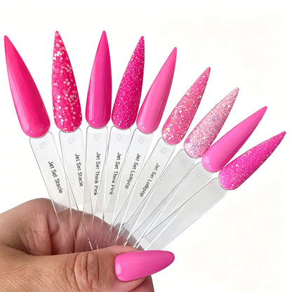 100 PCS Clear Nail Swatch Sticks -Almond