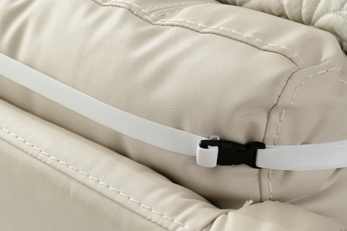 Reclining Couch Slipcovers Soft with Pockets Protector for Pets Kids-Beige