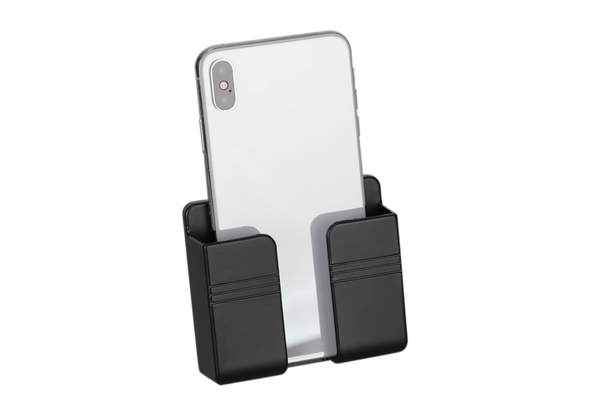 2 Pack Wall Mount Phone Holders - Black
