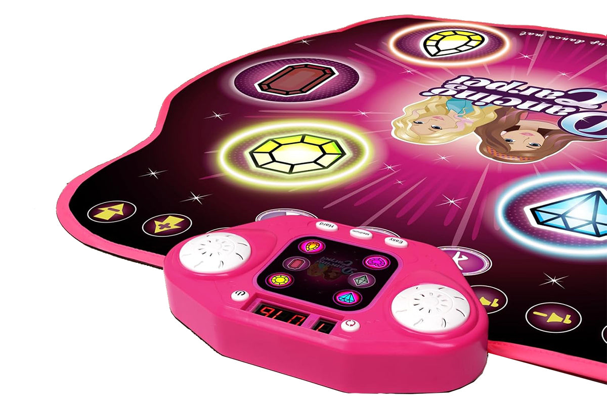 Dance Mat Toys Electronic Dance Pad with Light-up 6-Button Wireless Bluetooth