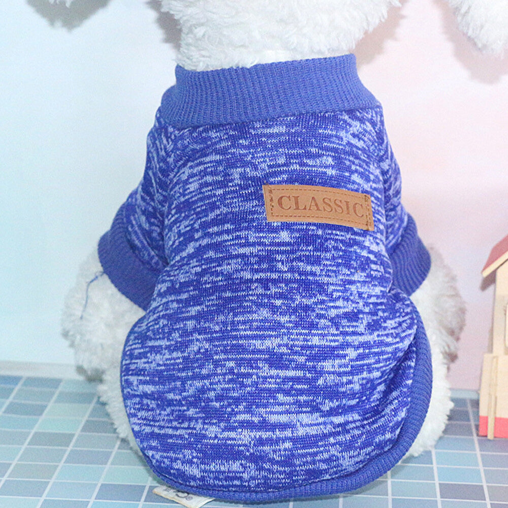 Dog Sweatshirt Pullover for Dogs Cats-Blue