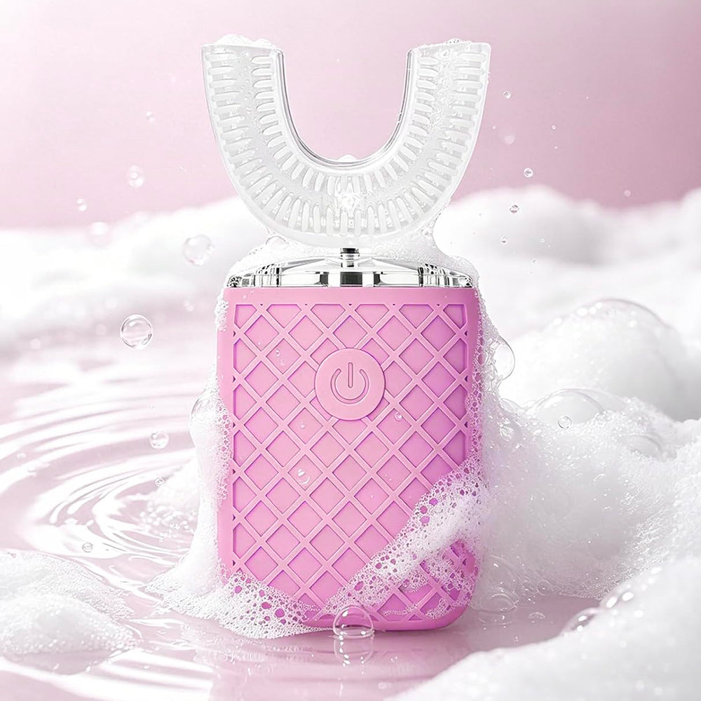 U Shaped Electric Toothbrush-Pink