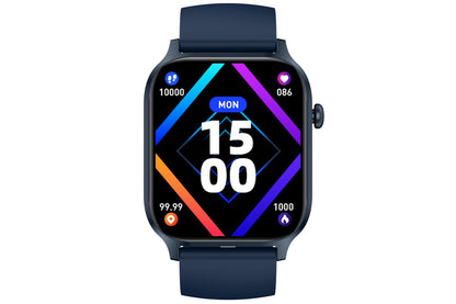 Smart Watch 1.85-Inch Fitness Watch with Heart Rate Sleep Monitor Blood Oxygen Blood Pressure Activity Tracker-Navy