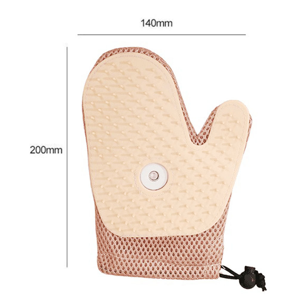 USB Spray Pet Grooming Glove for Cats Dogs - Pink