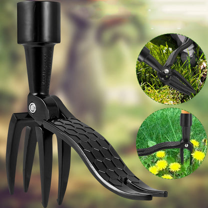 Stand Up Weed Puller Tool  Metal Manual Weed Remover for Garden Lawn Without Bending
