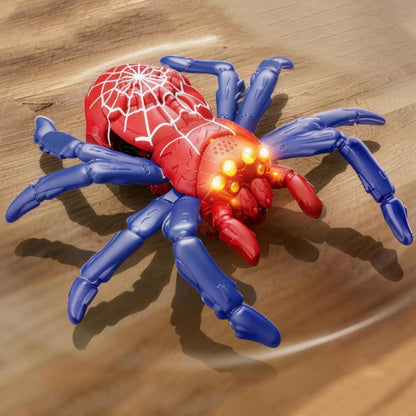 360 Degree Rotating Remote Control Wall Climbing Spider Toy - Red