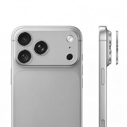 Aluminum Hollow Camera Lens Protector for iPhone 18 Pro Max - Silver