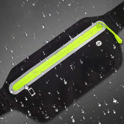 Sport Waist Bum Slim Belt Bag forJogging Running Hiking Zipper Fanny Pack Pouch Black