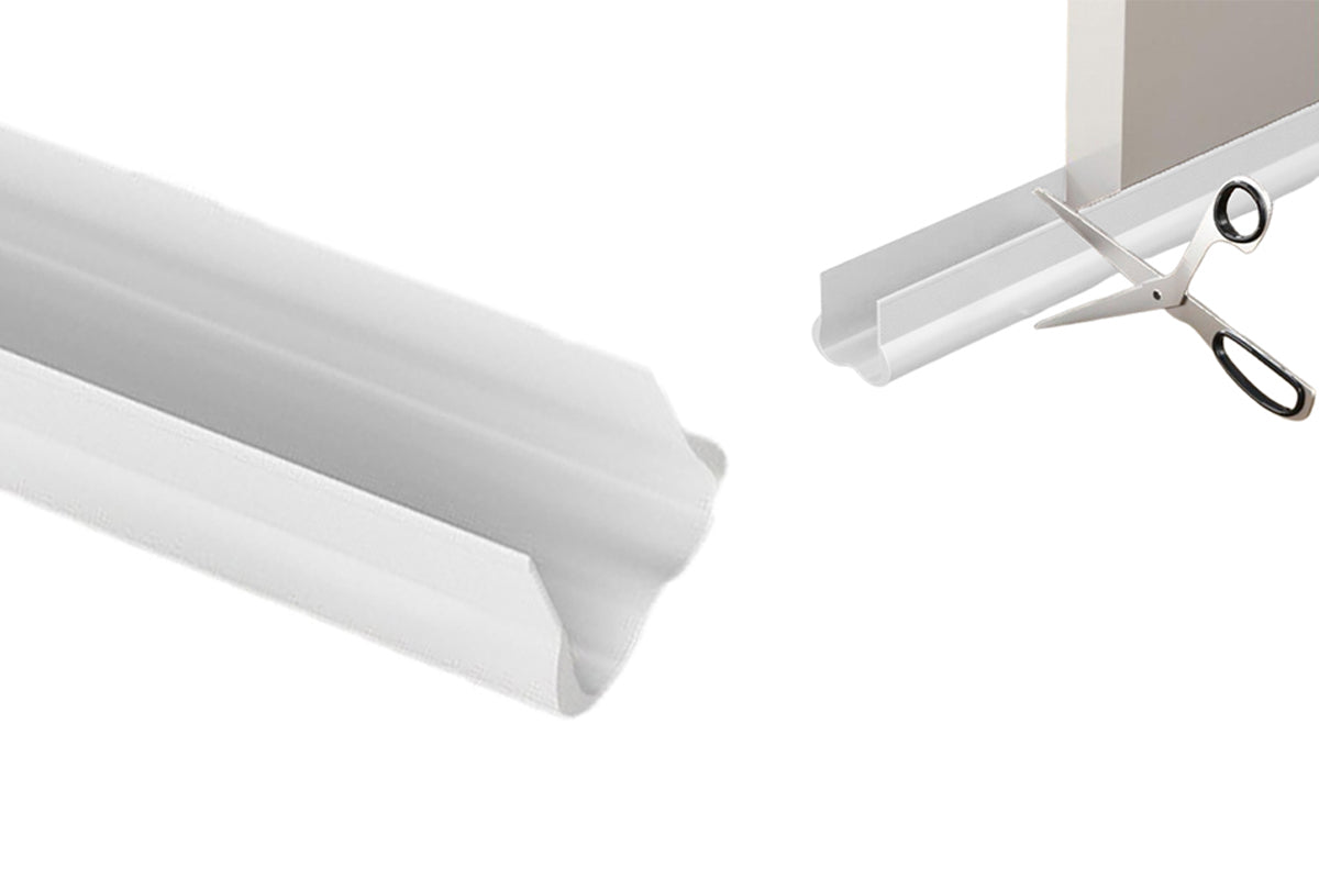 93CM Under Door Seal Door Draft Stopper - White