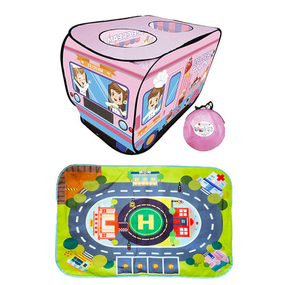 Foldable Kids Pop-Up Play Tent for Indoor and Outdoor Pink