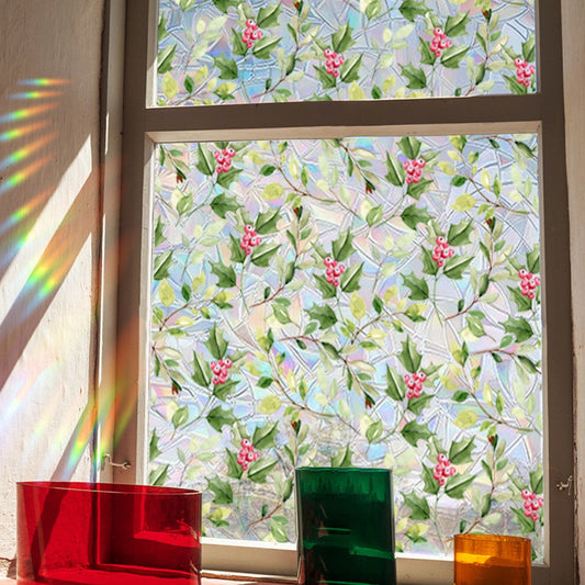 2Pcs Glass Window Privacy Static Cling Frosted Sticker Covering Film Style 3