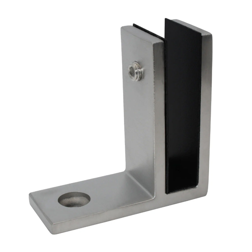 304 Stainless Steel Pool Fence Glass Clamp for 10 to 12mm Panels - Silver