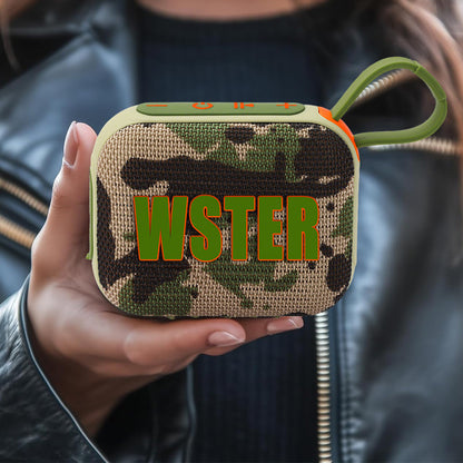 Mini Portable Outdoor Bluetooth 5.4 Speaker IPX4 Waterproof TWS Pairing-Green