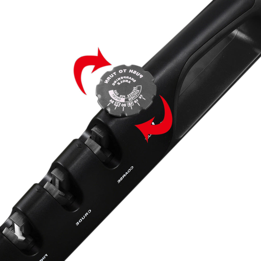 4 In 1 Scissors Sharpener Tool Knife Sharpeners With 6 Adjustable Angle For Kitchen Black