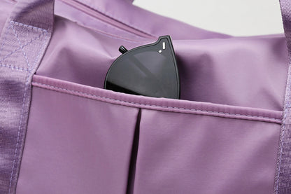 Sports Duffel Bag for Gym with Wet Pocket Shoe Compartment-PurPle