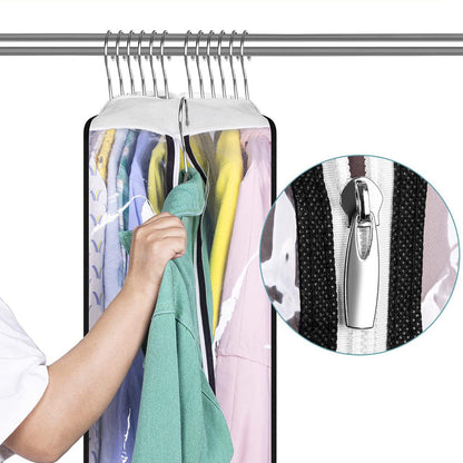 3Pcs Set Transparent Garment Bags Dustproof Hanging Suit Bags for Closet Storage