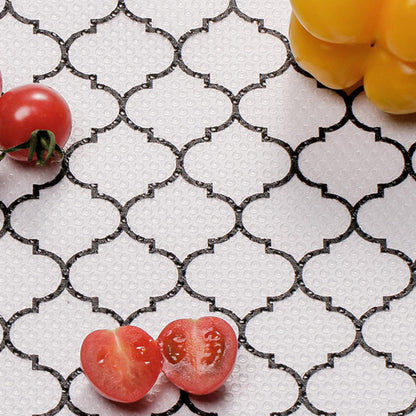 Thick Waterproof Shelf Liner for Kitchen Cabinets Refrigerator & Vanity Drawers Style 2