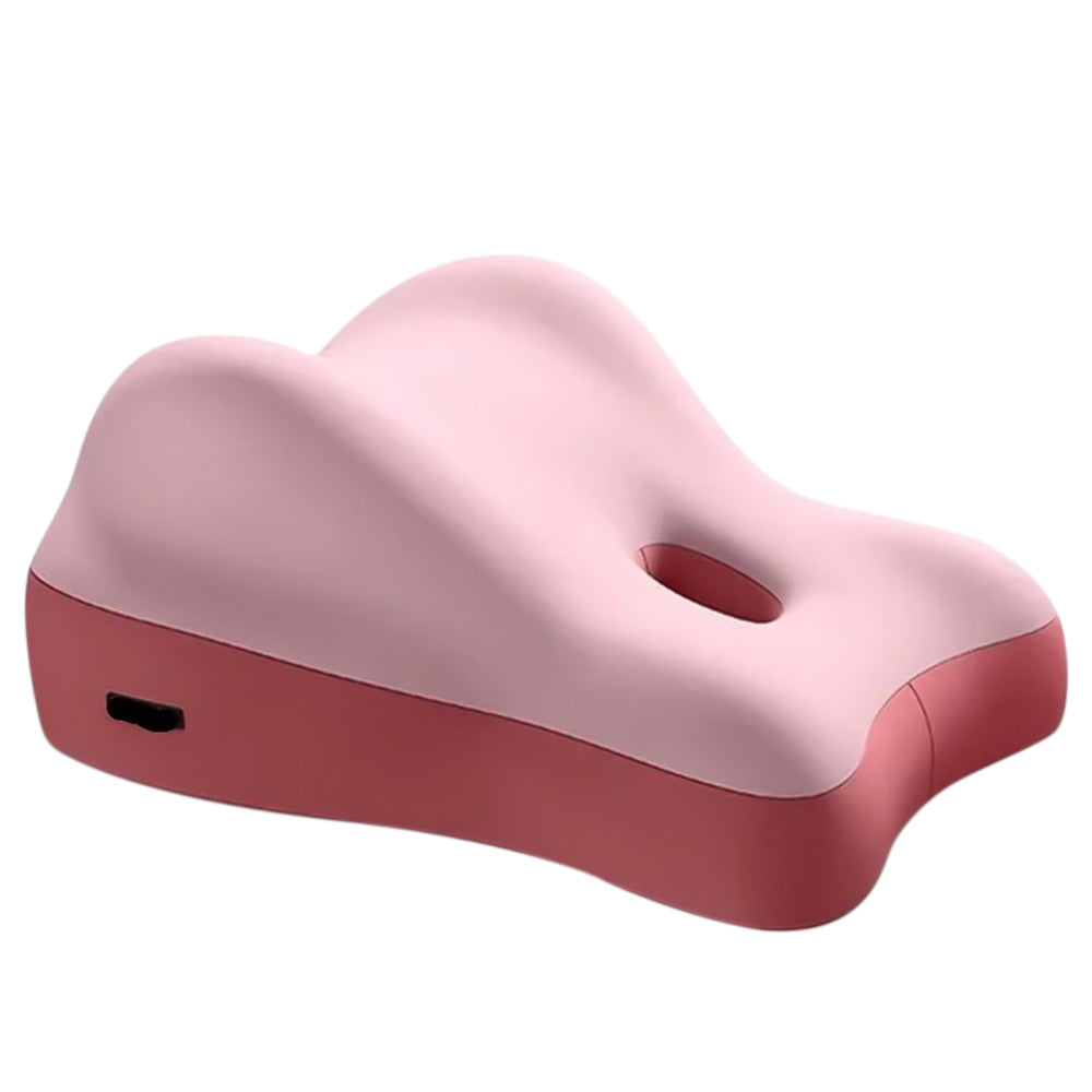 Ergonomic Memory Foam Reclining Pillow Prone Reading Cushion for Bed and Sofa-Pink