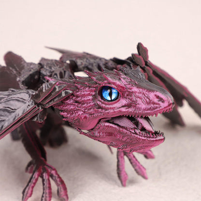 3D Printed Wyvern Dragon Flexible Articulated Dragon Toy Desktop Decor Style 5