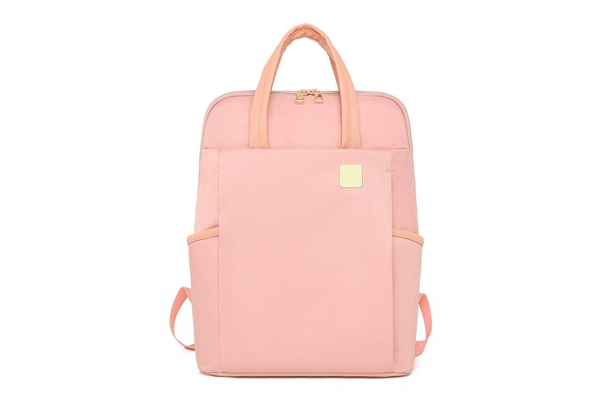 Laptop Backpack for 13.3-inch Laptops Water-resistant Multiple Compartments Laptop Bag -Pink