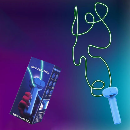 String Rope Launcher Fidget Toy Glow in The Dark Rope String Shooter Christmas Birthday Party Favor Blue