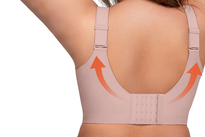 Full Coverage Seamless Wireless Plus Size Bra - Red