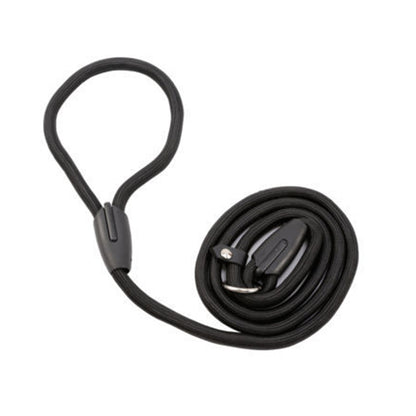 2 Pack 140cm Nylon Slip Lead Dog Leash P Chain Pet Training Rope Black