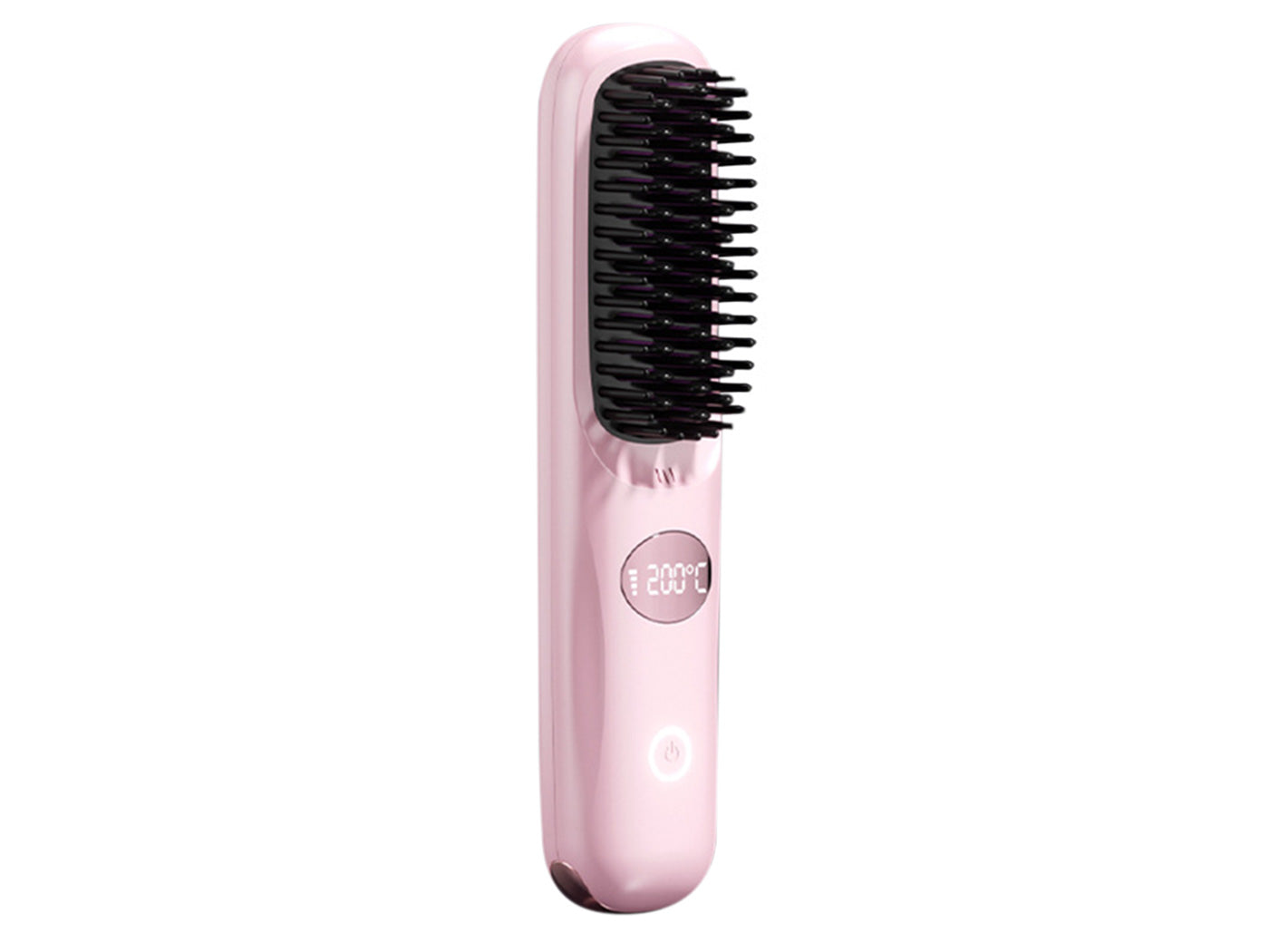 Hair Straightening Brush USB Rechargeable with LED Screen