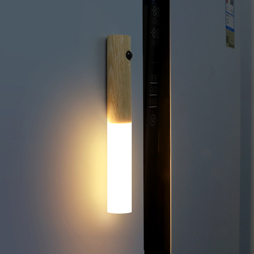 Magnetic Motion Sensor Night Light Rechargeable LED Wall Lights Stairway Induction Lamp-Style 1