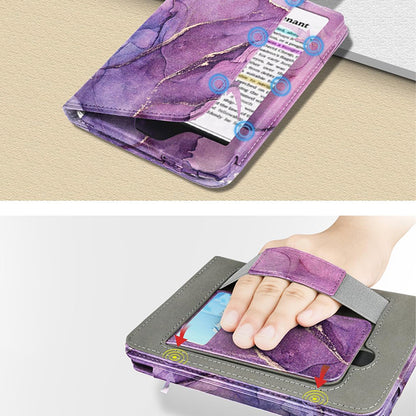 Case for Kindle Paperwhite 6 with Hand Strap Stand 7 Inch-Purple