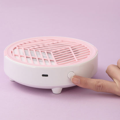 Mini Nail Dust Collector Lightweight Electric Manicure Vacuum for Home DIY and Salon Use