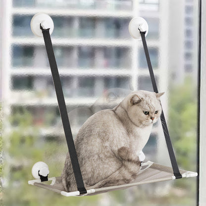 Pet Bed Cat Hammock Hanging Bed Suction Cup Mounted Hanging Bed Grey