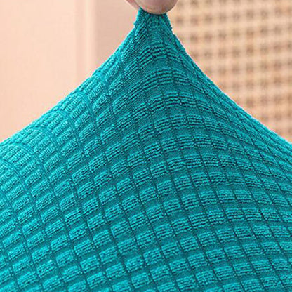 4Pcs Stretch Sofa Seat Cushion Cover Blue