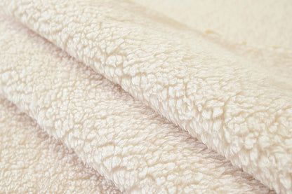Christmas Sherpa Fleece Slipcover Protector Sofa Throw Cover Soft Thick Cozy Sofa Throw-Beige