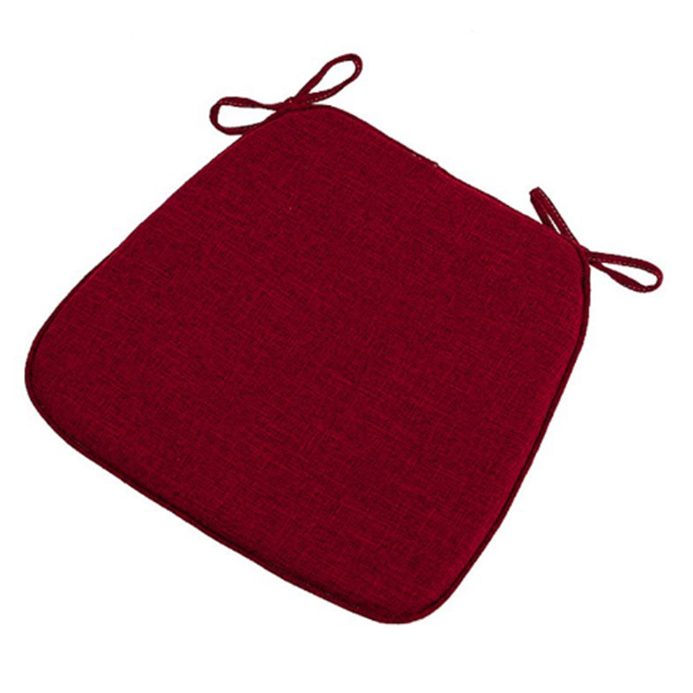 Chair Cushion with Ties Removable Chair Pad for Dining Chair Red