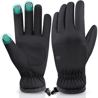 Pair of Winter Ski Gloves for Men Women Touch Screen Cycling Driving Gloves Black