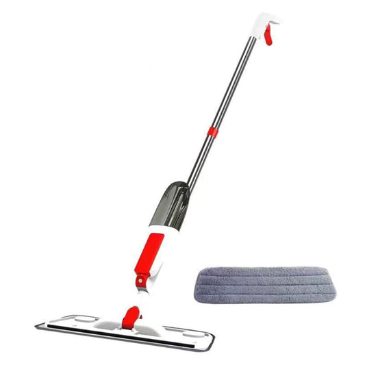 Microfiber Spray Mop Flat Dust Mop Dry Wet Mop for Wood Tile Ceramic Floor Cleaning Red