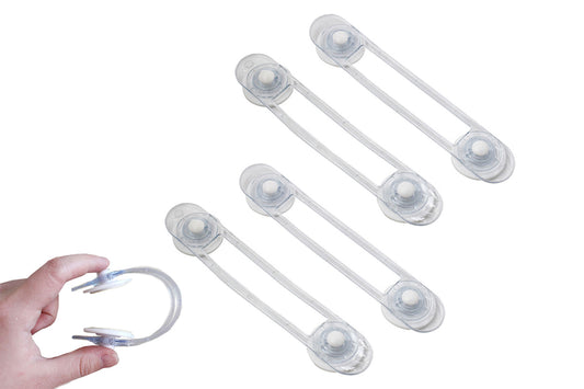 4Pcs Self-Adhesive Kids Home Security Lock Cupboard Cabinet Door Security Locks