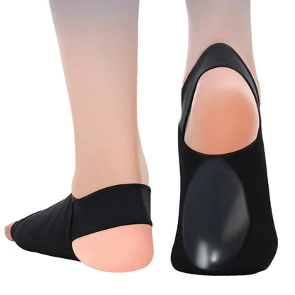 Arch Support Soft Pad Brace Sleeve Ankle Foot Wrap For Feet Flat-Black