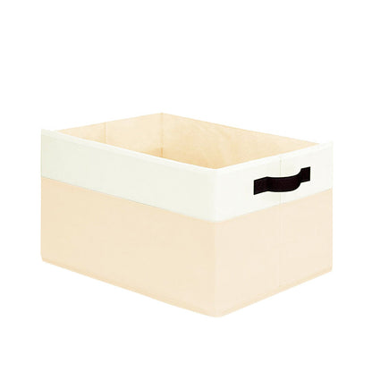 2Pcs Foldable Storage Bins Large Closet Storage Baskets for Clothes Blanket Beddings Towels Beige