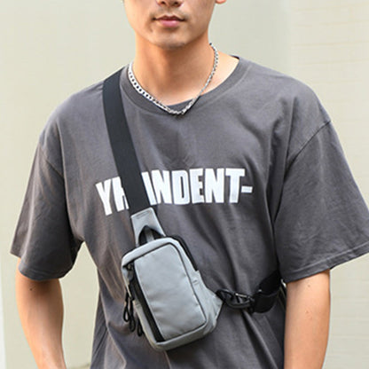 Small Crossbody Bag for Men Women Mini Sling Bag Travel Running Phone Daypack Grey